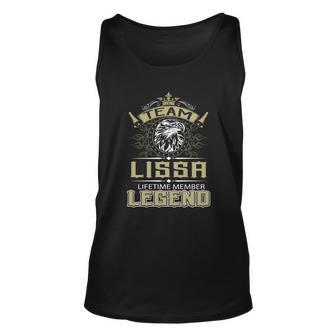 Lissa Name - Lissa Eagle Lifetime Member L Unisex Tank Top - Seseable