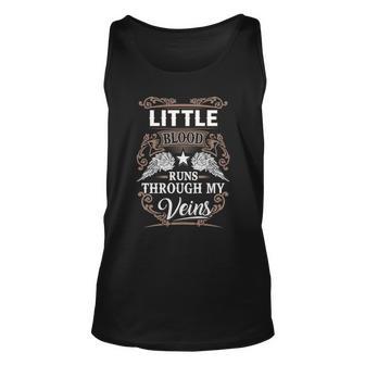 Little Name T - Little Blood Runs Through My Unisex Tank Top - Seseable