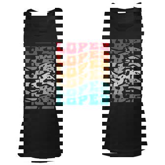 Lopez Tie Dye Groovy Hippie 60S 70S Name Lopez Unisex Tank Top | Mazezy