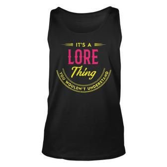 Lore Shirt Personalized Name Gifts With Name Lore Unisex Tank Top - Seseable