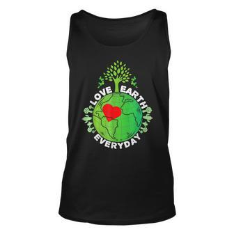 Love Earth Everyday Protect Our Planet Environment Earth Unisex Tank Top | Mazezy