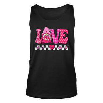Love Gnome Pink Nurse Funny Valentines Day Nursing Gifts Unisex Tank Top - Seseable