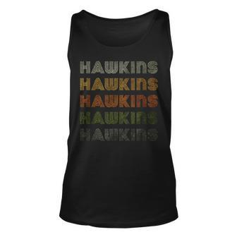 Love Heart Hawkins GrungeVintage Style Black Hawkins Unisex Tank Top - Seseable
