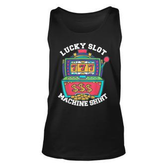 Lucky Slot Machine Casino Las Vegas Gambling Unisex Tank Top | Mazezy