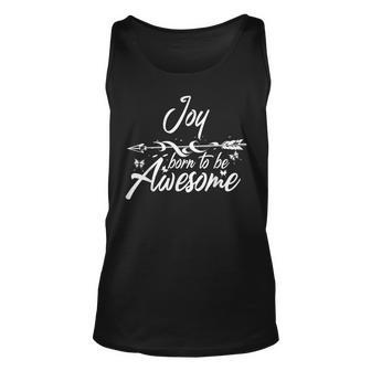 Lustiges Joy Name Unisex TankTop für Frauen, Personalisierte Geburtstagsidee - Seseable