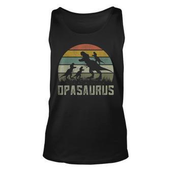 Lustiges Opa Dinosaurier Unisex TankTop, Saurier Motiv für Großväter - Seseable