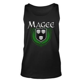 Magee Surname Irish Last Name Magee Family Crest Unisex Tank Top | Mazezy