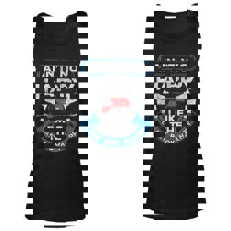 Mail Carrier Mailman Aint No Happy Like The Last Box Happy Unisex Tank Top | Mazezy