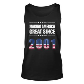 Making America Great Since 2001 Birthday Shirt 18Th Gift Unisex Tank Top | Mazezy
