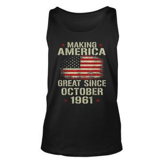 Making America Great Since October 1961 58Th Birthday Gift Unisex Tank Top | Mazezy