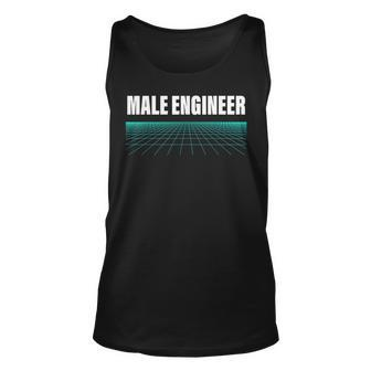 Male Engineer Funny Couple Engineer Unisex Tank Top | Mazezy