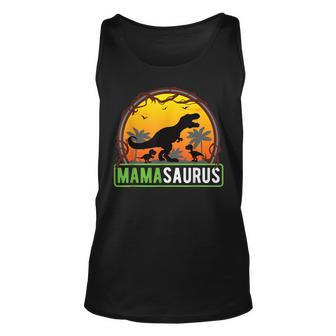 Mamasaurus T-Rex Mama 2 Kinder Dino Mutter Muttertag Tank Top - Seseable