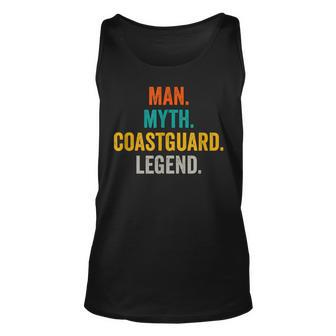 Man Myth Coastguard Legend - Funny Coastguard Unisex Tank Top - Seseable