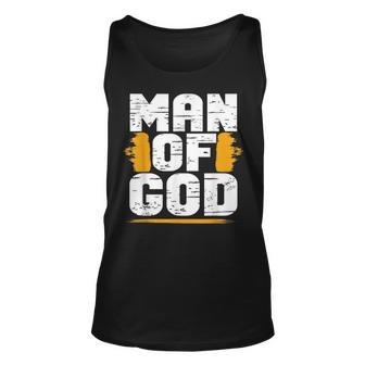 Man Of God Christian Believer Dad Daddy Father’S Day Cute Unisex Tank Top | Mazezy