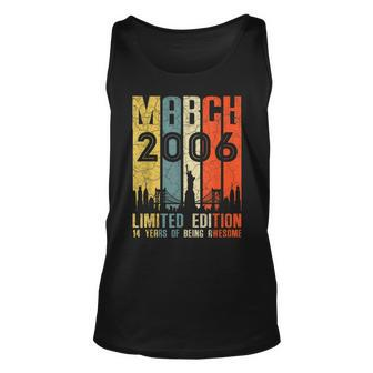 March 2006 T Shirt 14 Year Old Shirt 2006 Birthday Gifts Unisex Tank Top | Mazezy