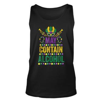 Mardi Gras Beer Drinkers May Contain Alcohol Mardi Gras 2023 Unisex Tank Top | Seseable CA