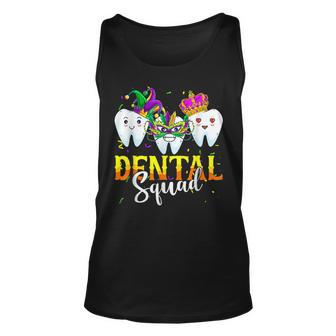 Mardi Gras Carnival Dental Squad New Orlean Dentist Student Unisex Tank Top - Seseable