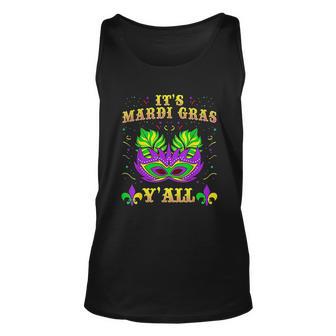 Mardi Gras Costume Yall Mardi Gras Party Mask Costume Men Women Tank Top Graphic Print Unisex - Thegiftio UK