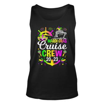 Mardi Gras Cruise Crew 2023 Cruising Funny Festival Party Unisex Tank Top - Thegiftio UK