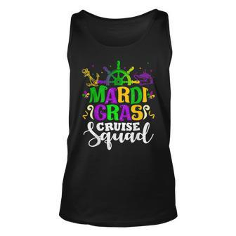 Mardi Gras Cruise Squad Funny Matching Group Family Vacation Unisex Tank Top - Seseable