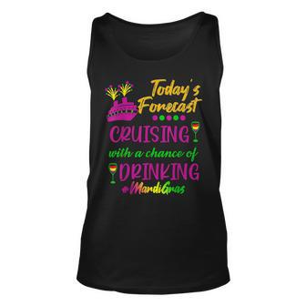 Mardi Gras Cruise Today Forecast Group Matching Outfit Unisex Tank Top - Seseable