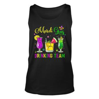 Mardi Gras Drinking Team Carnival Fat Tuesday Lime Cocktail Unisex Tank Top - Seseable