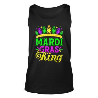 Mardi Gras King Funny Carnival Festival Mardi Gras Graphic Unisex Tank Top - Seseable