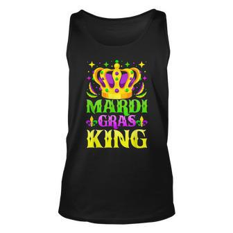 Mardi Gras King Funny Mardi Gras Carnival Festival Graphic Unisex Tank Top - Seseable