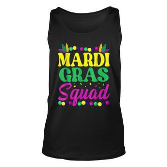 Mardi Gras Squad Funny Mask Bead Festival Parade New Orleans V2 Unisex Tank Top - Seseable