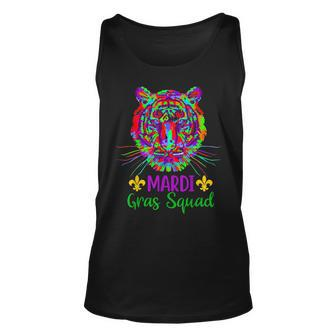 Mardi Gras Squad Funny Tiger Unisex Tank Top | Mazezy