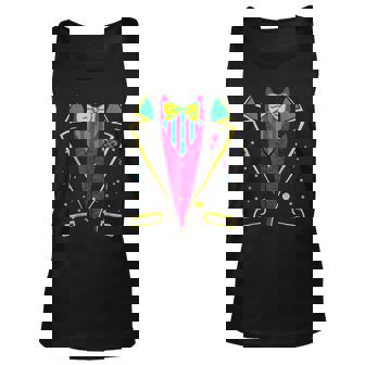 Mardi Gras Tuxedo Costume Funny Carnival Parade Design V2 Unisex Tank Top - Seseable