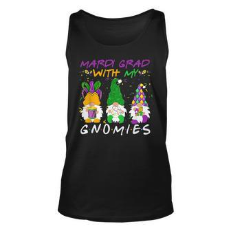 Mardi Gras With My Gnomies Mardi Gras Gnome Costume Unisex Tank Top - Seseable