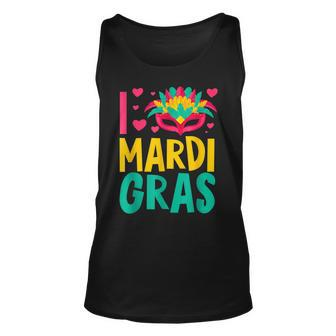 Mardi Gras Yall Celebrating Party L Love Mardi Gras Unisex Tank Top - Seseable