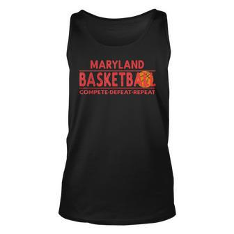 Maryland Basketball - Compete Defeat Repeat Unisex Tank Top - Seseable