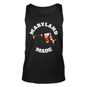 Maryland Made State Flag Made In Maryland Unisex Tank Top - Seseable