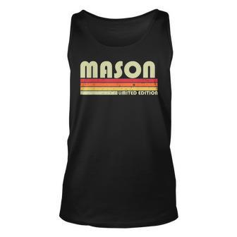 Mason Gift Name Personalized Funny Retro Vintage Birthday Unisex Tank Top - Seseable