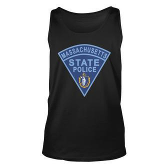 Massachusetts State Police Patch T Shirt Men Women Tank Top Graphic Print Unisex - Thegiftio UK