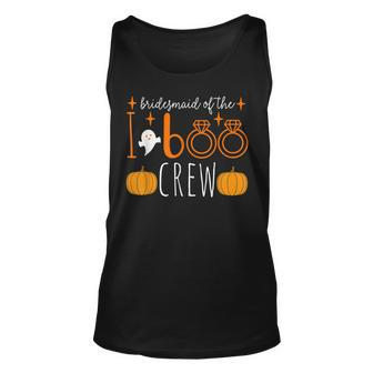 Matching Bridesmaid Halloween Boo Crew Bridal Party Spooky Unisex Tank Top - Seseable