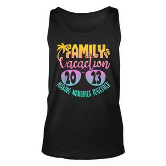 Matching Family Trip Cruise Vacation 2023 Making Memories Unisex Tank Top - Thegiftio UK