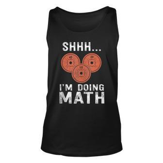 Math Lover Gym Weightlifting Funny Quote Workout Exercise Unisex Tank Top | Mazezy