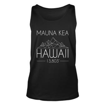 Mauna Kea Hawaii Mountains Outdoors Minimalist Hiking Tee Men Women Tank Top Graphic Print Unisex - Thegiftio UK