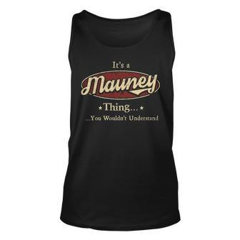 Mauney Personalized Name Gifts Name Print S With Name Mauney Unisex Tank Top - Seseable