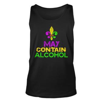 May Contain Alcohol Funny Mardi Gras 2023 V3 Unisex Tank Top - Seseable
