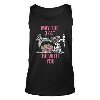 May The 14 Be With You Sewing Machine Quilting Unisex Tank Top | Mazezy