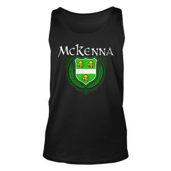 Mckenna Surname Irish Last Name Mckenna Family Crest Unisex Tank Top | Mazezy