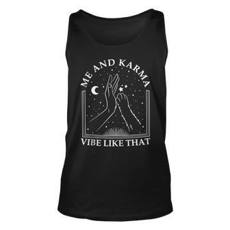 Me And Karma Vibe Like That Meet Me At Midnight Unisex Tank Top | Mazezy