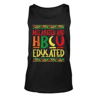 Melanated And Hbcu Educated Africa Pride Black History Month Unisex Tank Top - Seseable