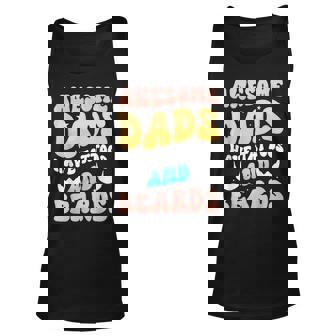 Mens Awesome Dads Have Tattoos Tattooed Dad Funny Fathers Day Unisex Tank Top - Thegiftio UK