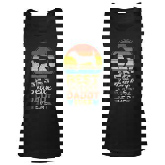 Mens Best Beagle Daddy Ever Fathers Day Beagle Dog Dad Unisex Tank Top - Thegiftio