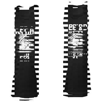 Mens Best Dad Ever Us American Flag Vintage Papa Fathers Day 2023 Unisex Tank Top - Thegiftio